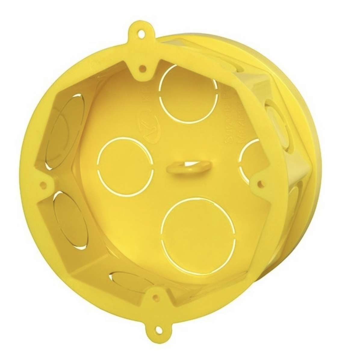 Caixa de Luz Amarela Octagonal