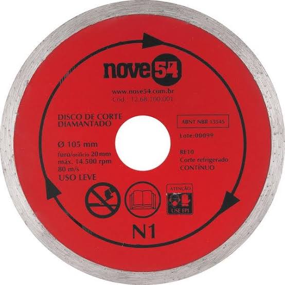 Disco Diamantado Continuo Cerâmicas e Azulejos