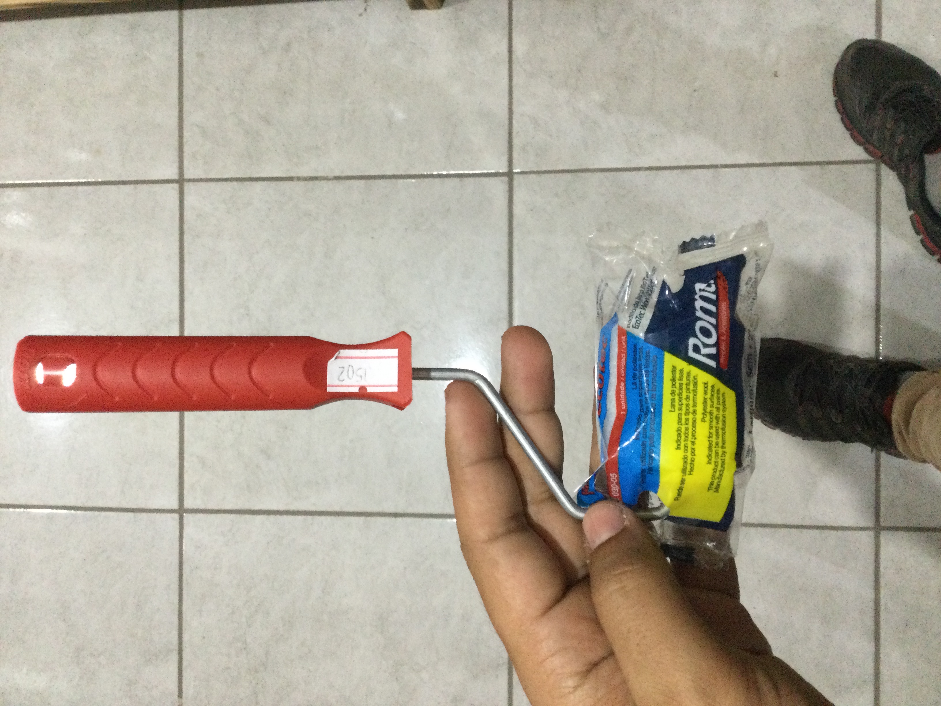 Rolo de Pintura de Lã Com Cabo