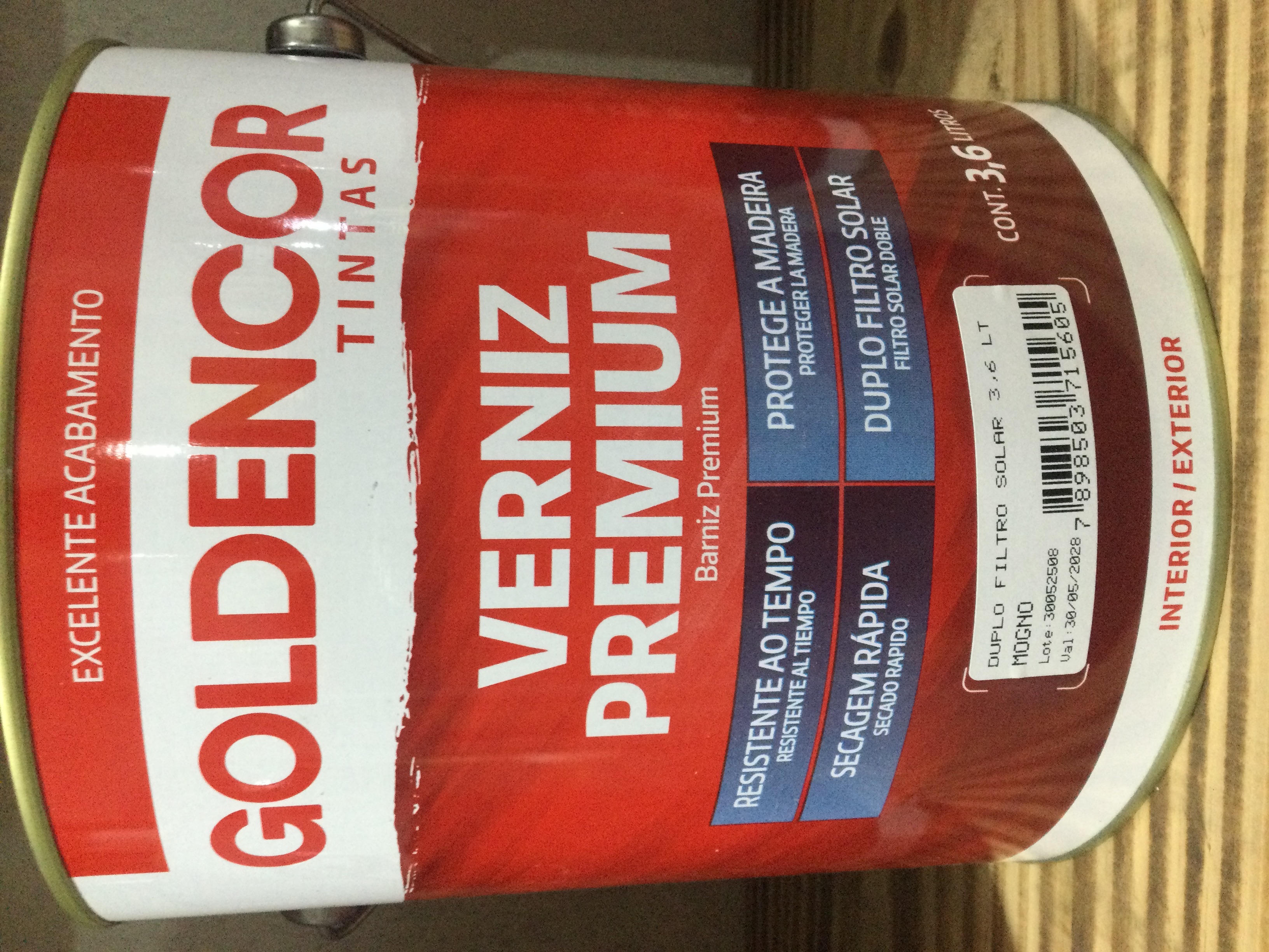 Verniz Duplo Filtro Solar