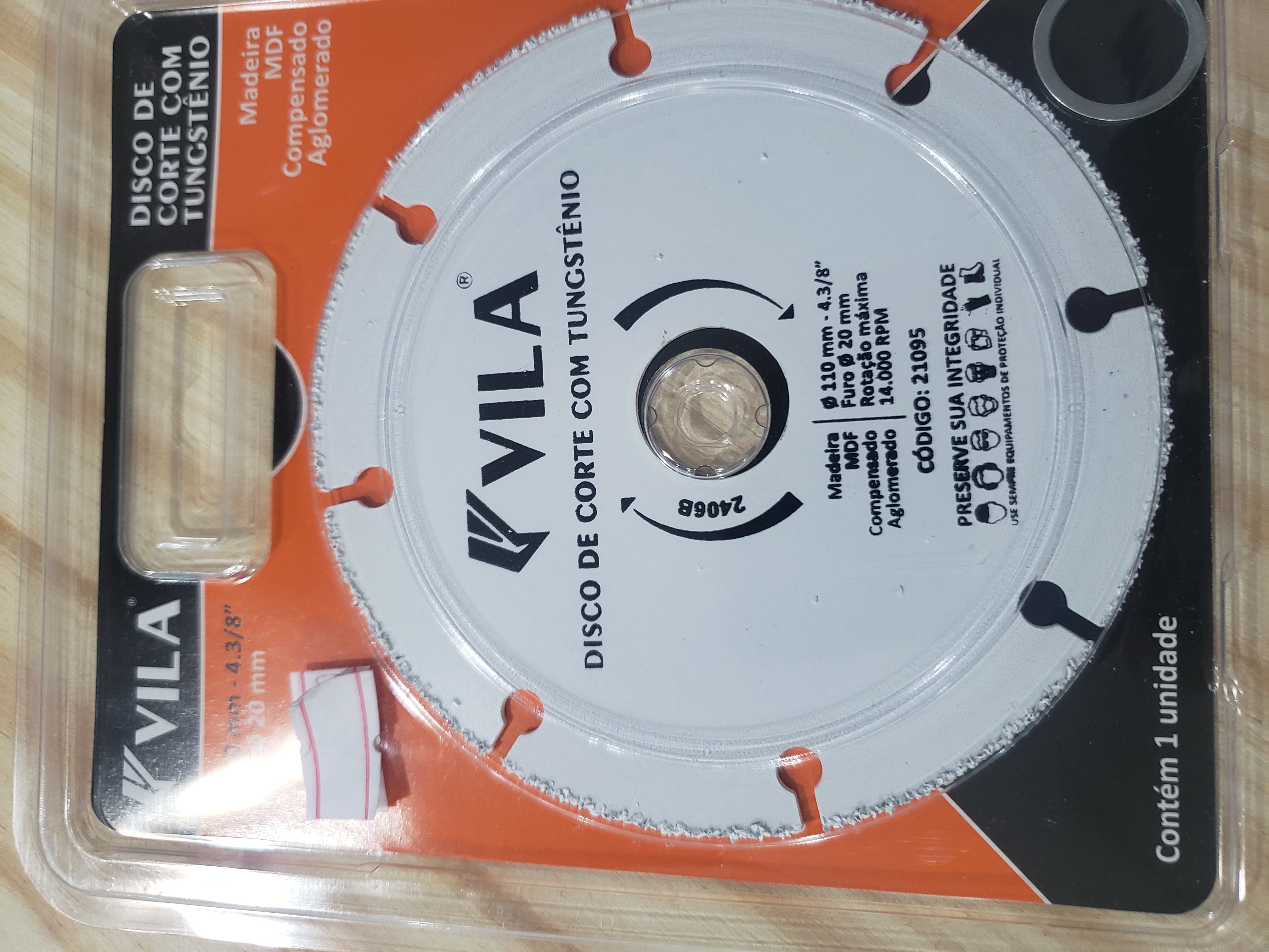 Disco Tungstênio Madeiras