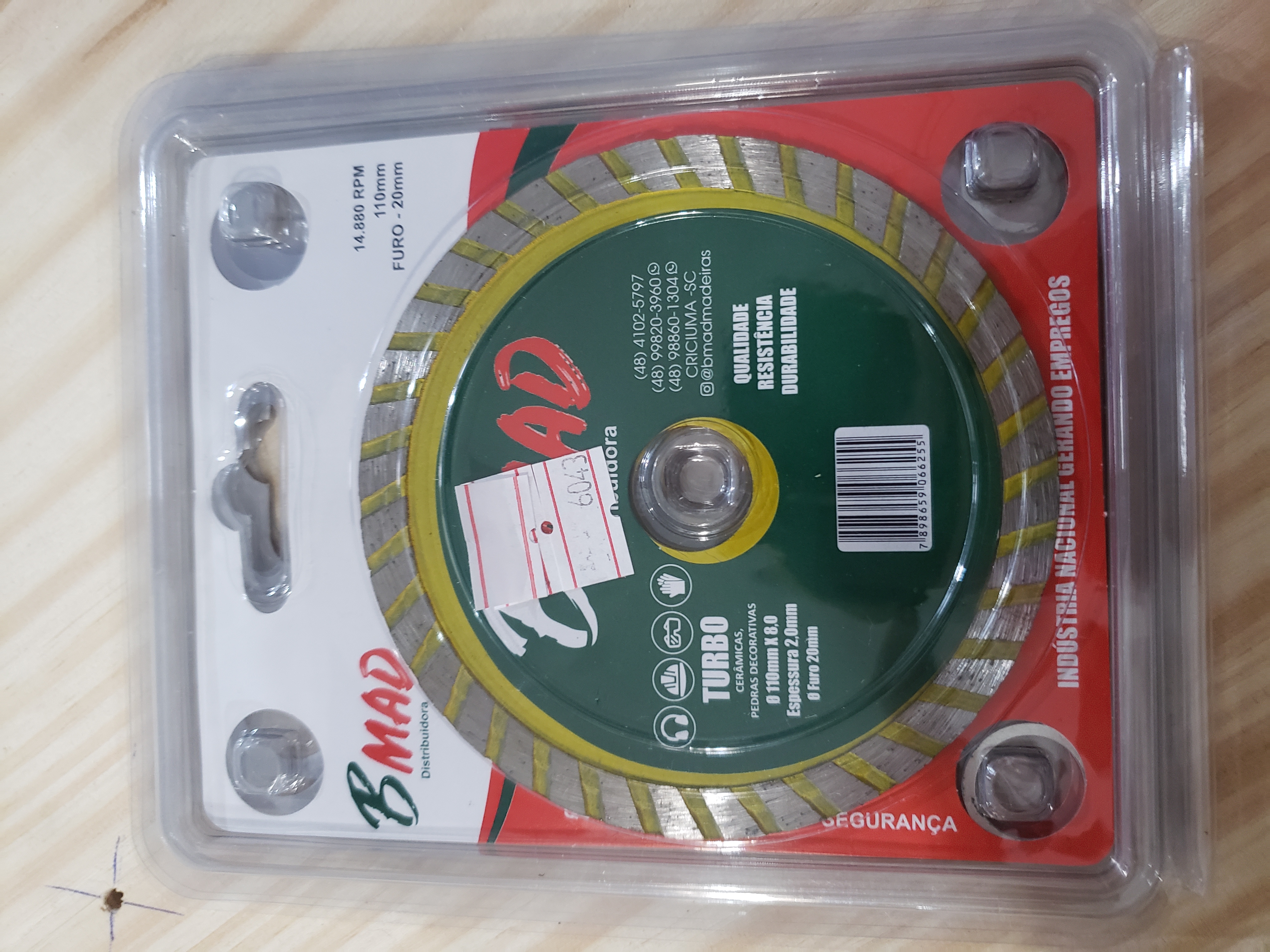 Disco Diamantado Turbo Segmentado