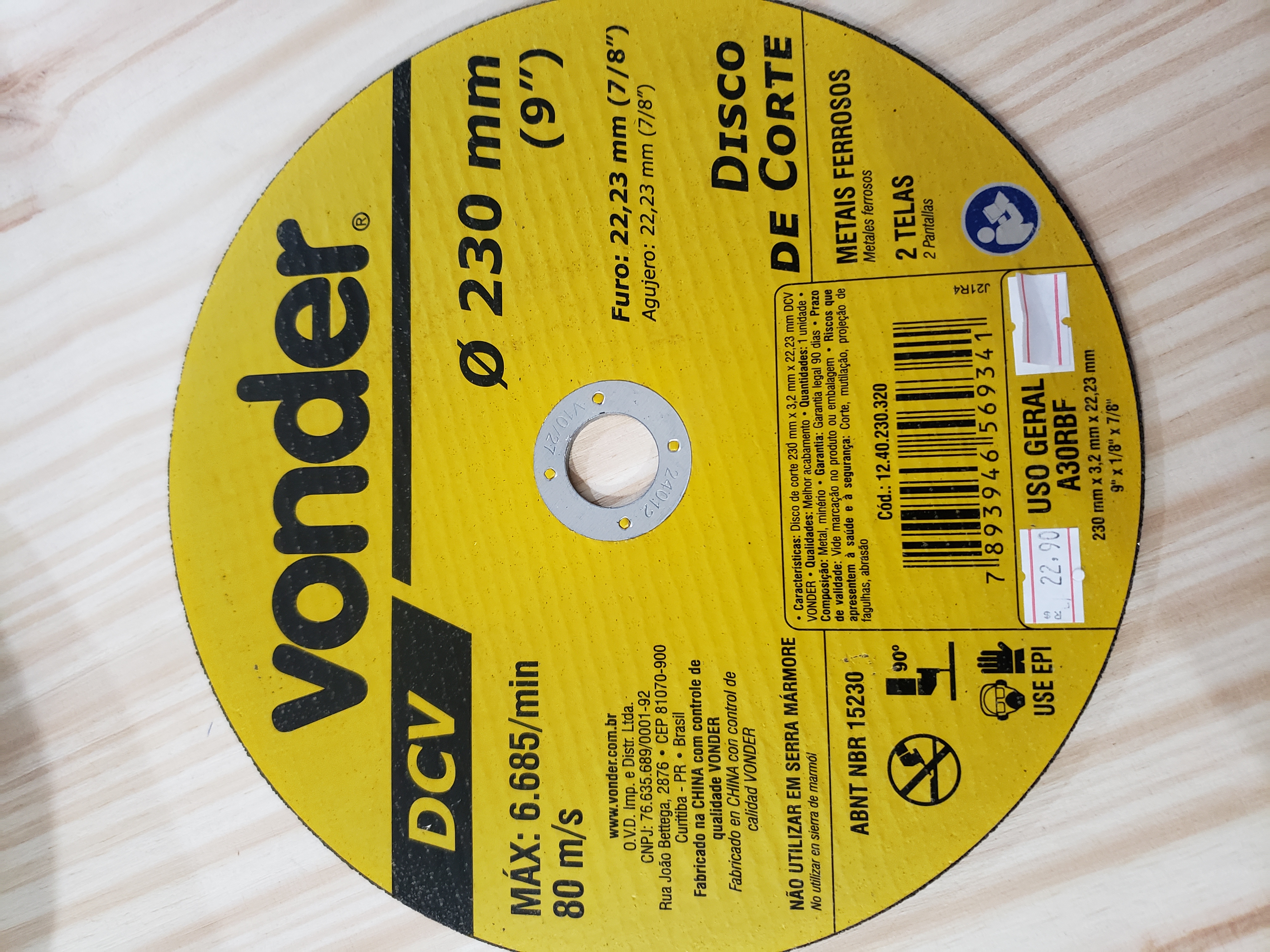 Disco Corte Metal