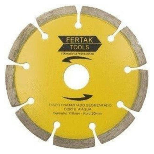 Disco Diamantado Segmentado Fertak 110x20mm-22mm