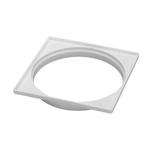 Porta Grelha REF. 0947 - KRONA Quadrada PVC - 150 MM BRANC